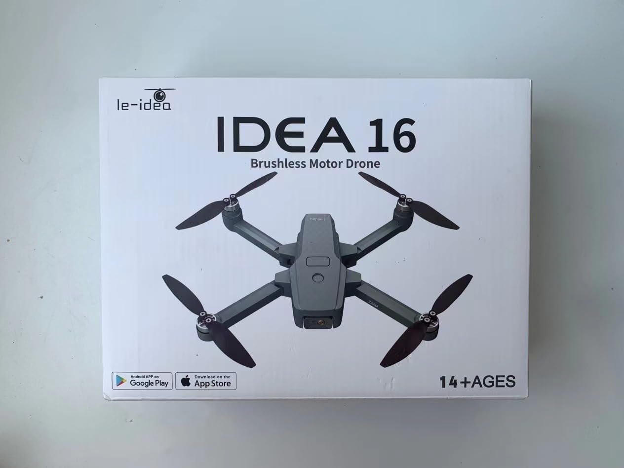 IDEA16 Drone with Adjustable 1080P Camera, 5GHz WiFi FPV Drones with 2 Cameras, Drone Speed 40 km/h, Brushless Motor, Drone 2 Batteries with 30 Minutes Flight Time, IDEA16 Drone 2023 Model - Image 8