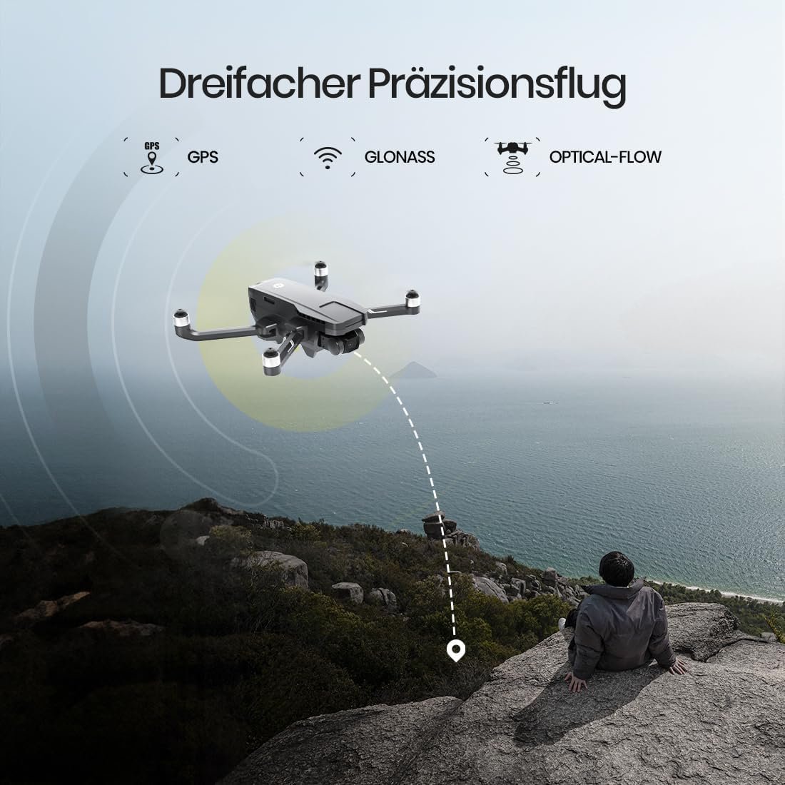 Holy Stone HS720G 2-Axis Gimbal GPS Drone with 4K Ice Camera for Adults, Foldable FPV RC Quadcopter with Brushless Motor, 5G WiFi Transmission, Optical Flow, Follow Me, Smart Return for Beginners - Image 4
