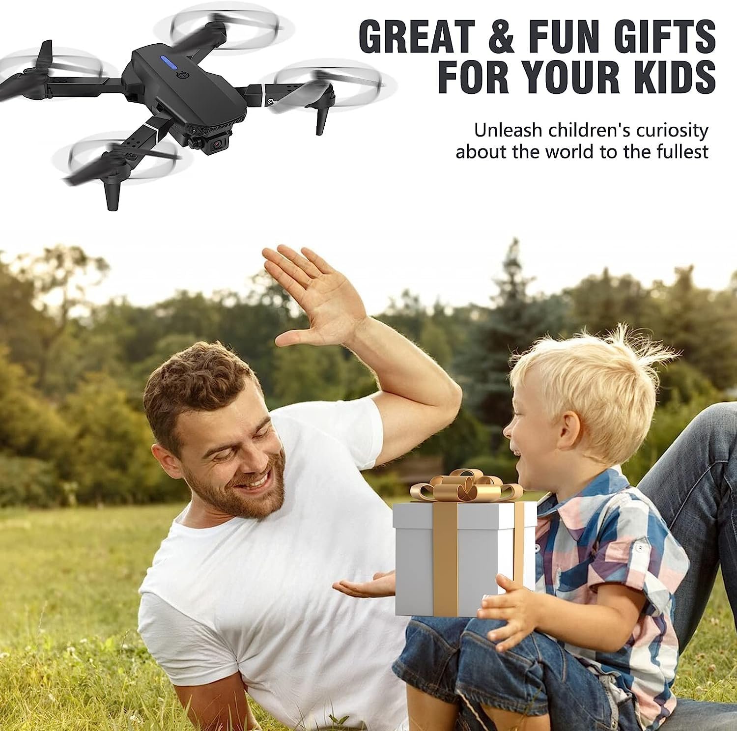 Drone with Camera, HD 4K Foldable Drone Long Flight Time, RC Quadcopter with Bag, Circle Flight, 3D Flip, One Button Return, Headless Mode, Mini Drone Gift for Beginners, Children, Teenagers - Image 7