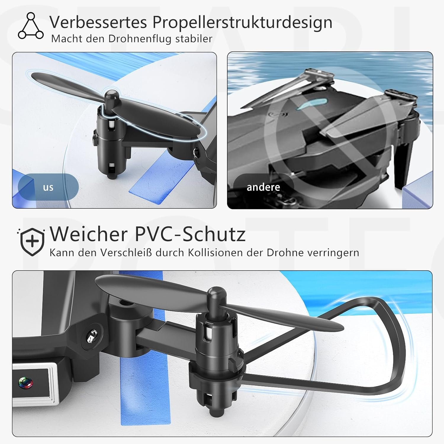 Wipkviey T26 Drone with Camera 1080P, RC Foldable FPV Quadcopter with 2 Batteries, 26-30 Minutes Flight, 3D Flip, Gravity Sensor, Headless Mode, One Button Start/Landing, Christmas Gifts for Men - Image 3