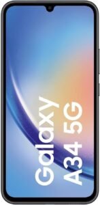 Samsung A346B Galaxy A34 5G, Unlocked, 128GB/6GB RAM Dual SIM Awesome-Graphite