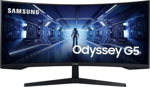 Samsung Gaming Monitor G5 C34G55TWWP, 34 Inch, VA Panel, UWQHD Resolution, AMD FreeSync Premium, Curvature 1000R, Refresh Rate 165Hz, Response Time 1ms (MPRT), Black Best Price Samsung Gaming Monitor G5 C34G55TWWP, 34 Inch, VA Panel, UWQHD Resolution, AMD FreeSync Premium, Curvature 1000R, Refresh Rate 165Hz, Response Time 1ms (MPRT), Black